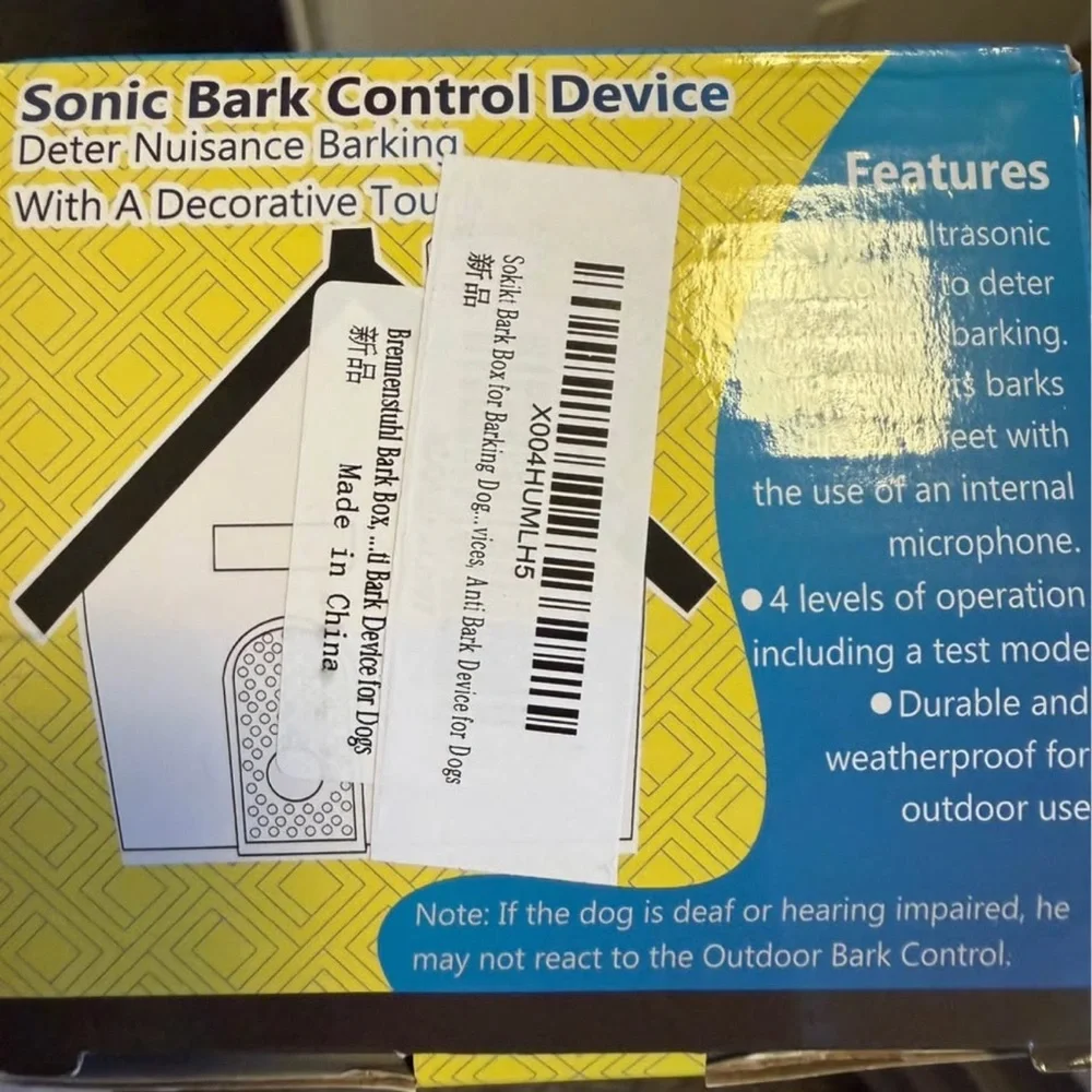 Sonic Bark Control Device - Black and White